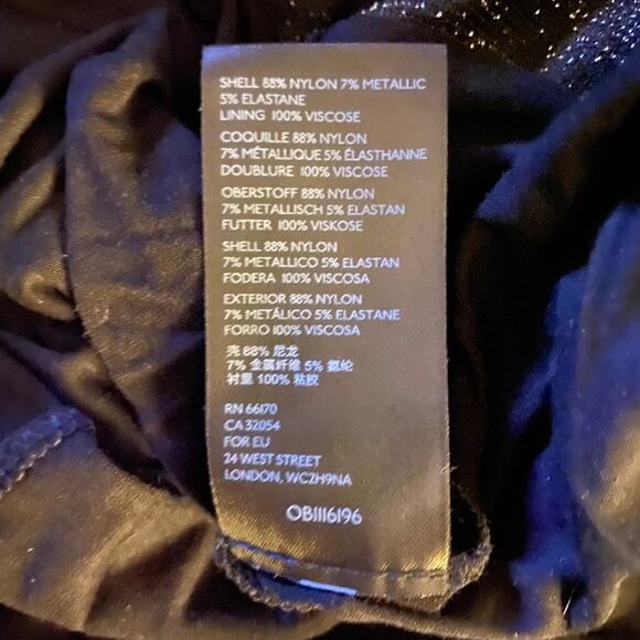 Anthropologie Carly Sleeveless Shimmer Top in Black and Silver, Medium - Picture 10 of 11